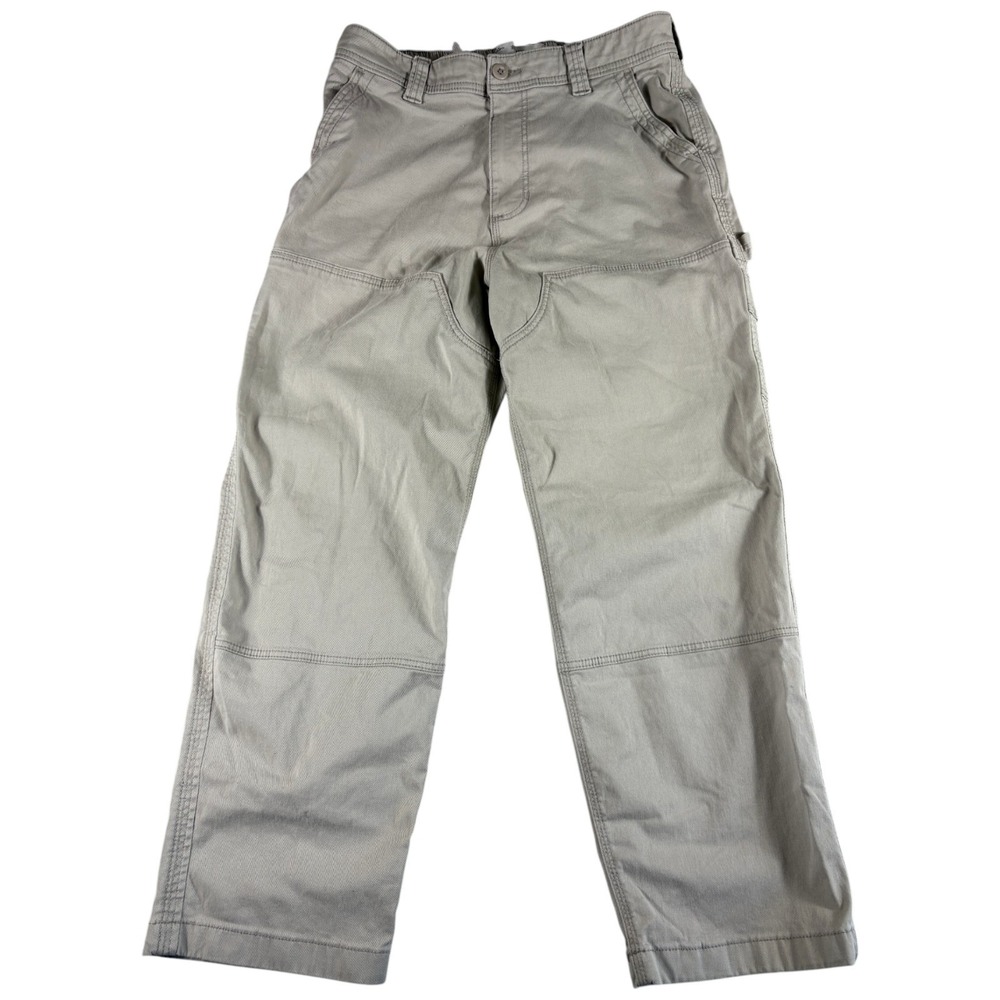 Hollister Carpenter Pants Mens L Tan Relaxed Straight Workwear Durable Baggy